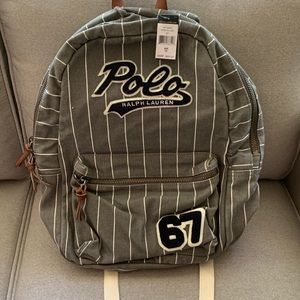 Polo baseball stripe backpack